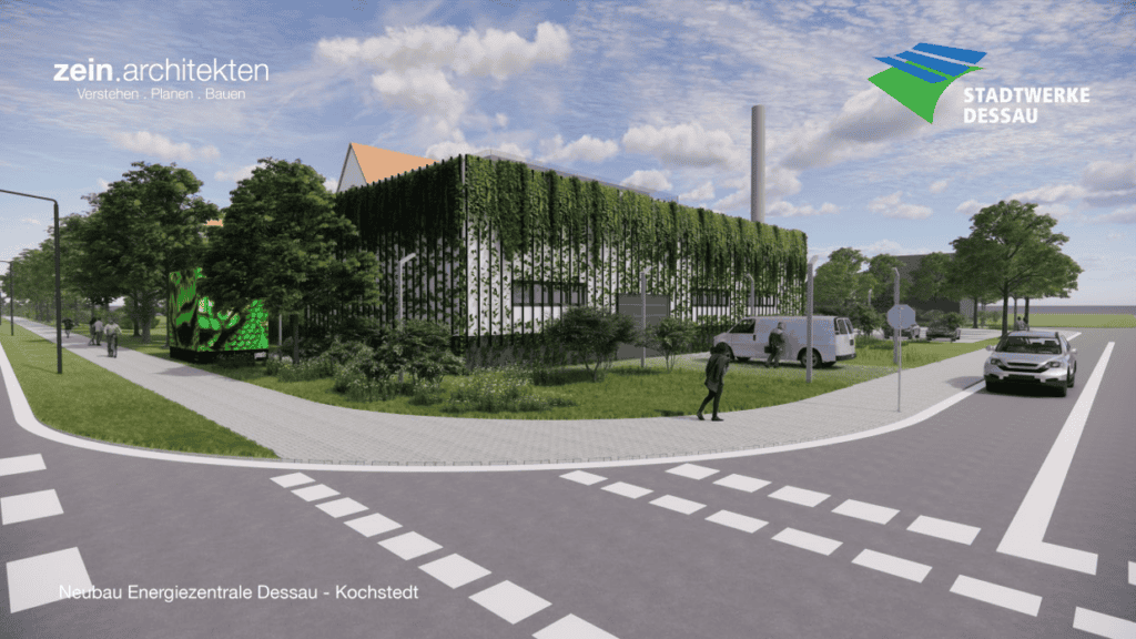 Ansicht der zukünftigen iKKW-Anlage